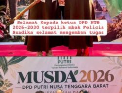 ‎Fellicia Suadika Terpilih sebagai Ketua DPD PUTRI NTB Periode 2026-2030