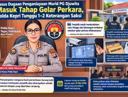 Laporan Dugaan Penganiayaan Murid PG Djuwita Segera Digelar, Polda Kepri Masih Lengkapi Keterangan Saksi