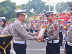 Semarak HUT Lalu Lintas Bhayangkara ke-71, Ditlantas Polda Jambi Gelar Apel Bersama dan Coffee Morning 5 Pilar Keselamatan Lalu Lintas