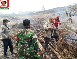 Tim Gabungan Padamkan Hotspot di Desa Pelayangan Batanghari, Luas Lahan Terbakar ±0,8 Hektare