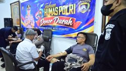 Peringati HUT ke-75 Humas Polri, Polda Jambi dan Polres Jajaran Kumpulkan 212 Kantong Darah