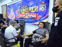 Peringati HUT ke-75 Humas Polri, Polda Jambi dan Polres Jajaran Kumpulkan 212 Kantong Darah